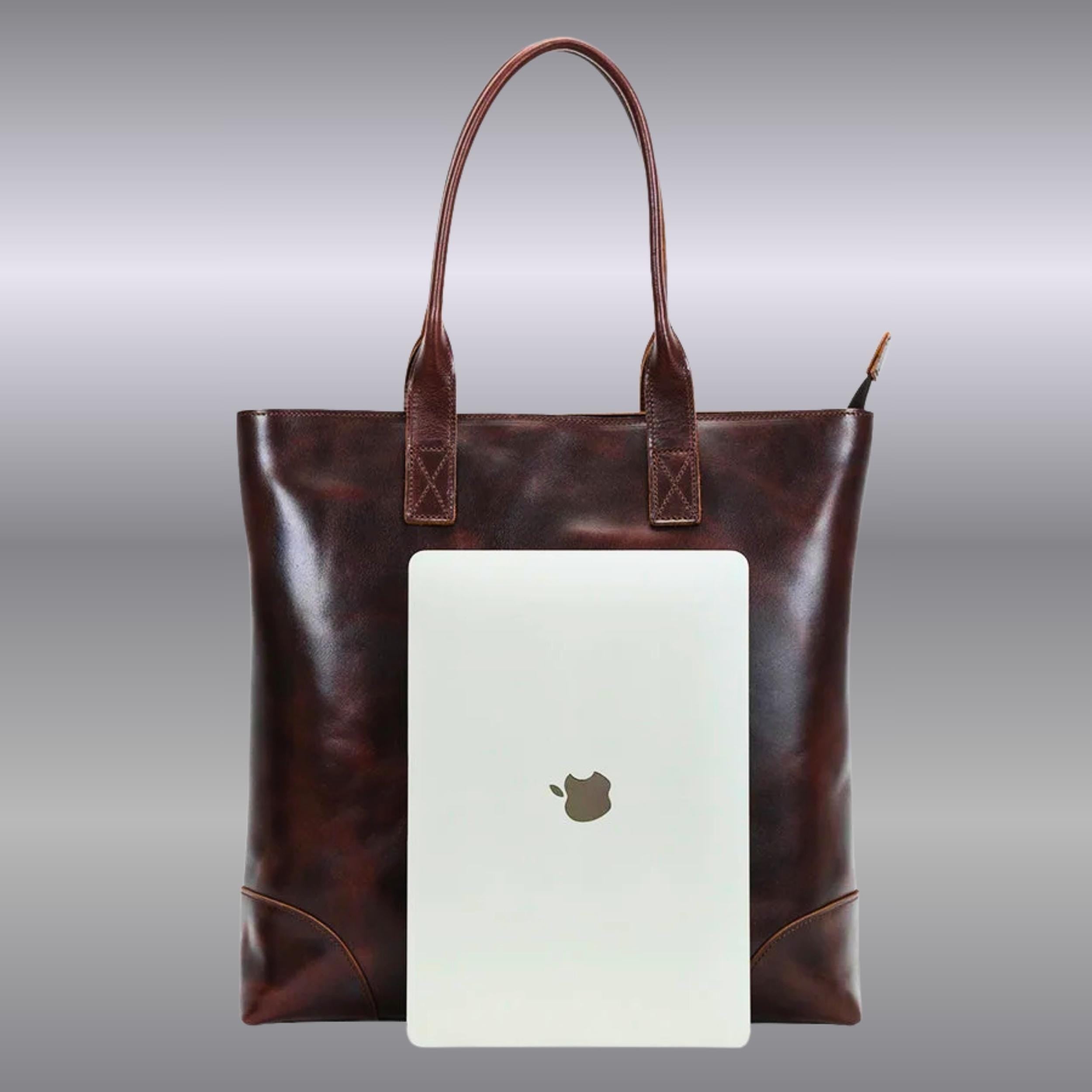 Personalized Leather Tote Bag for Women | Large Leather Work Tote | Laptop Shoulder Bag | Handmade Purse | Gift for Her | Gift for Mom