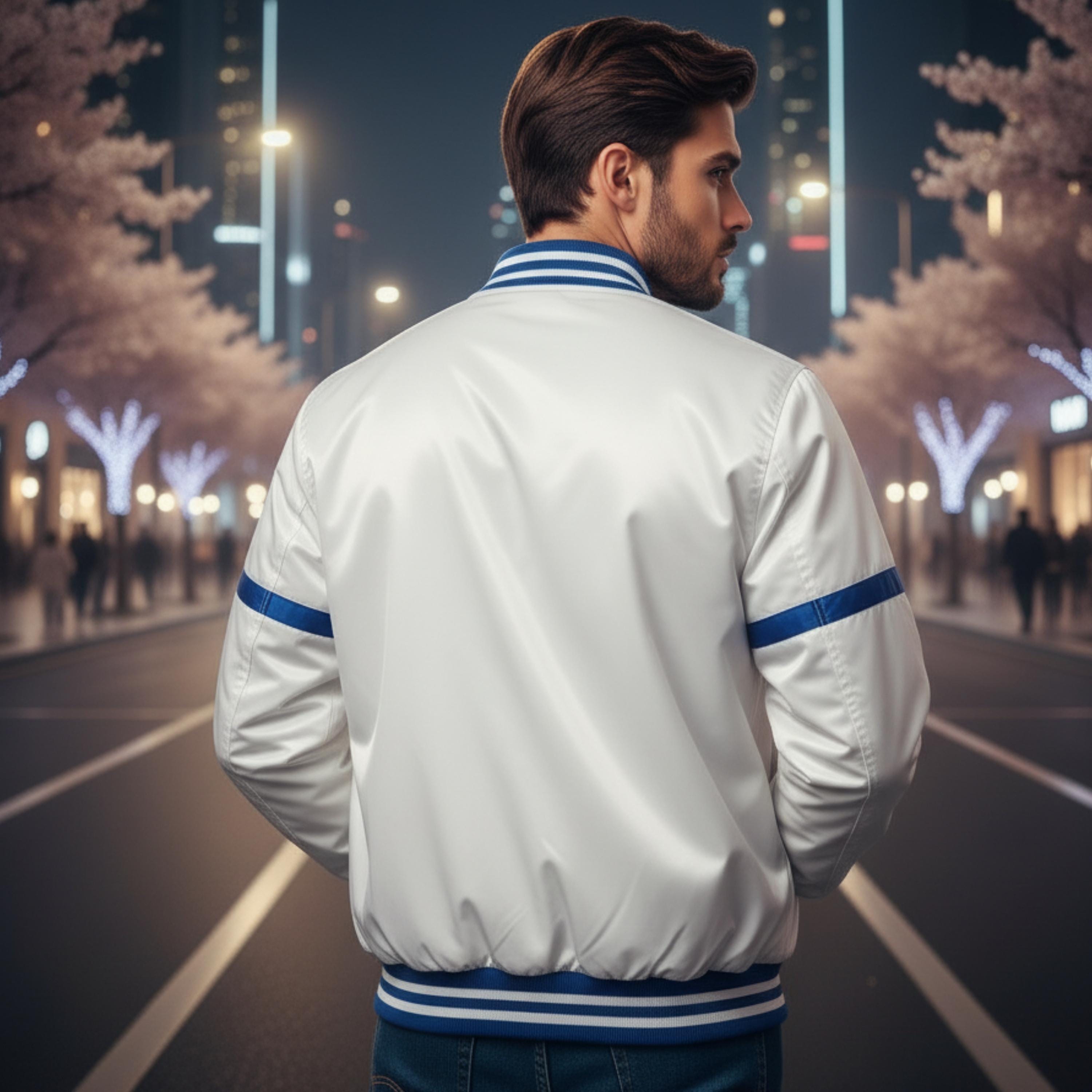 Los Angeles Dodgers Satin Varsity Jacket | Royal Blue Baseball Bomber Inspired Vintage Jacket | Limited Edition | Gift for Him