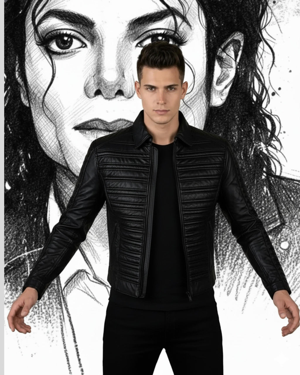 Michael Jackson 1993 AMA Inspired Black Jacket | 20th American Music Awards Military Style Blazer | Handmade Dangerous Era Costume