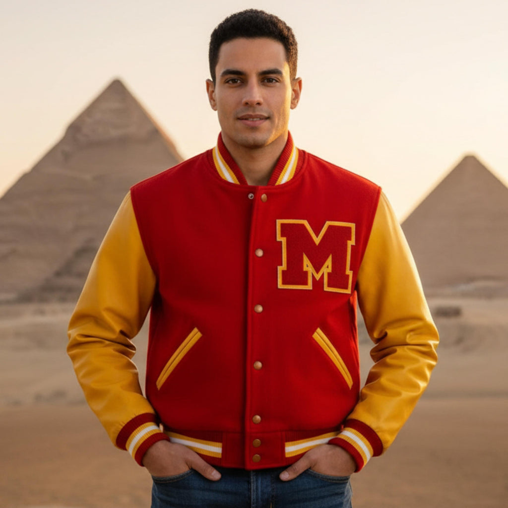 Michael Jackson Thriller Letterman Varsity Bomber Jacket | MJ Costume Jacket for Men | Handmade Cosplay