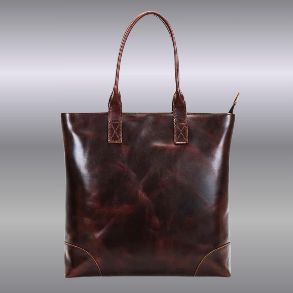 Personalized Leather Tote Bag for Women | Large Leather Work Tote | Laptop Shoulder Bag | Handmade Purse | Gift for Her | Gift for Mom