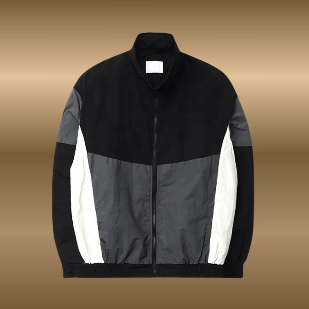 QT8 Garments Inspired Track Jacket | Red & Black Zip-Up Streetwear Jacket