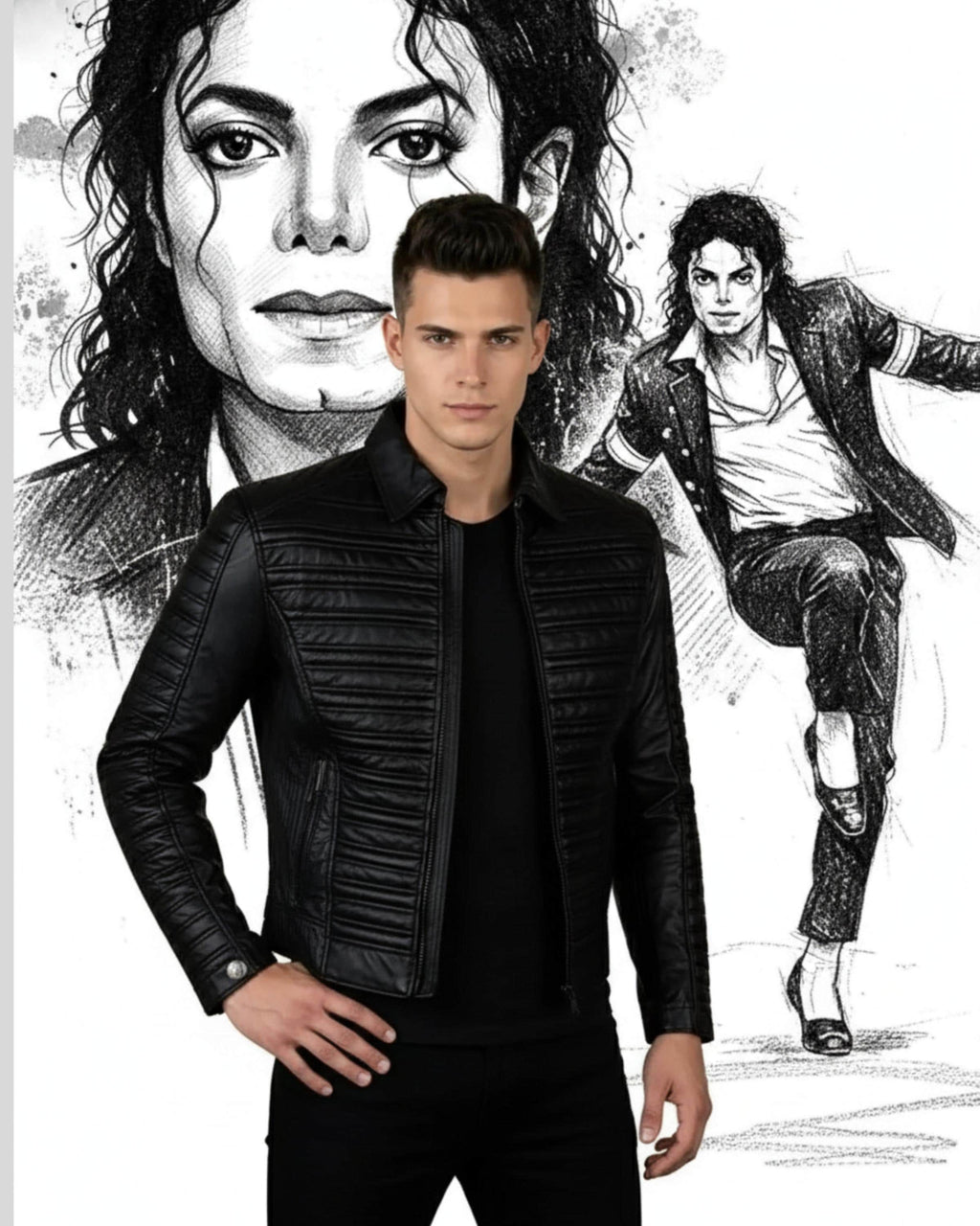 Michael Jackson 1993 AMA Inspired Black Jacket | 20th American Music Awards Military Style Blazer | Handmade Dangerous Era Costume