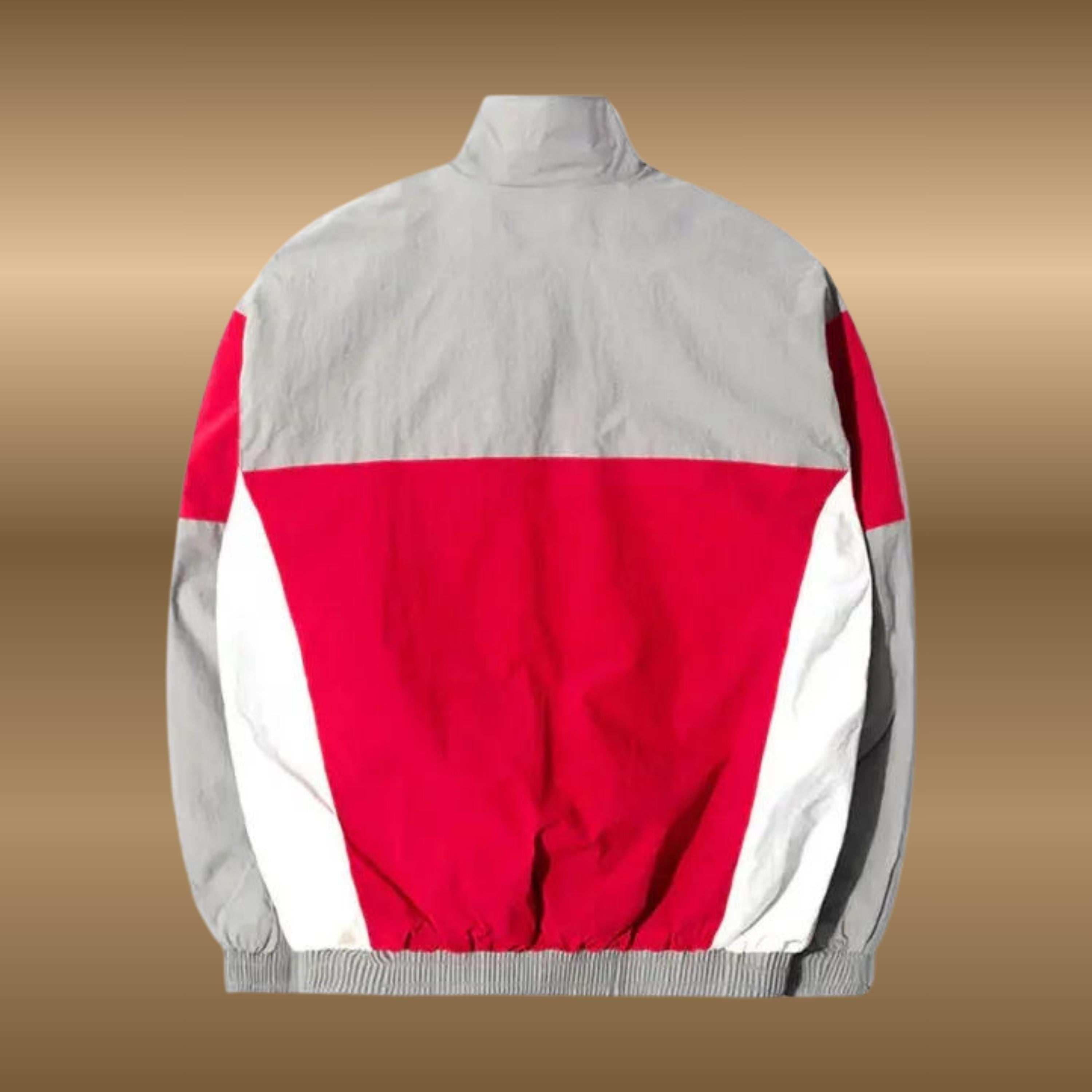 QT8 Garments Inspired Track Jacket | Red & Black Zip-Up Streetwear Jacket