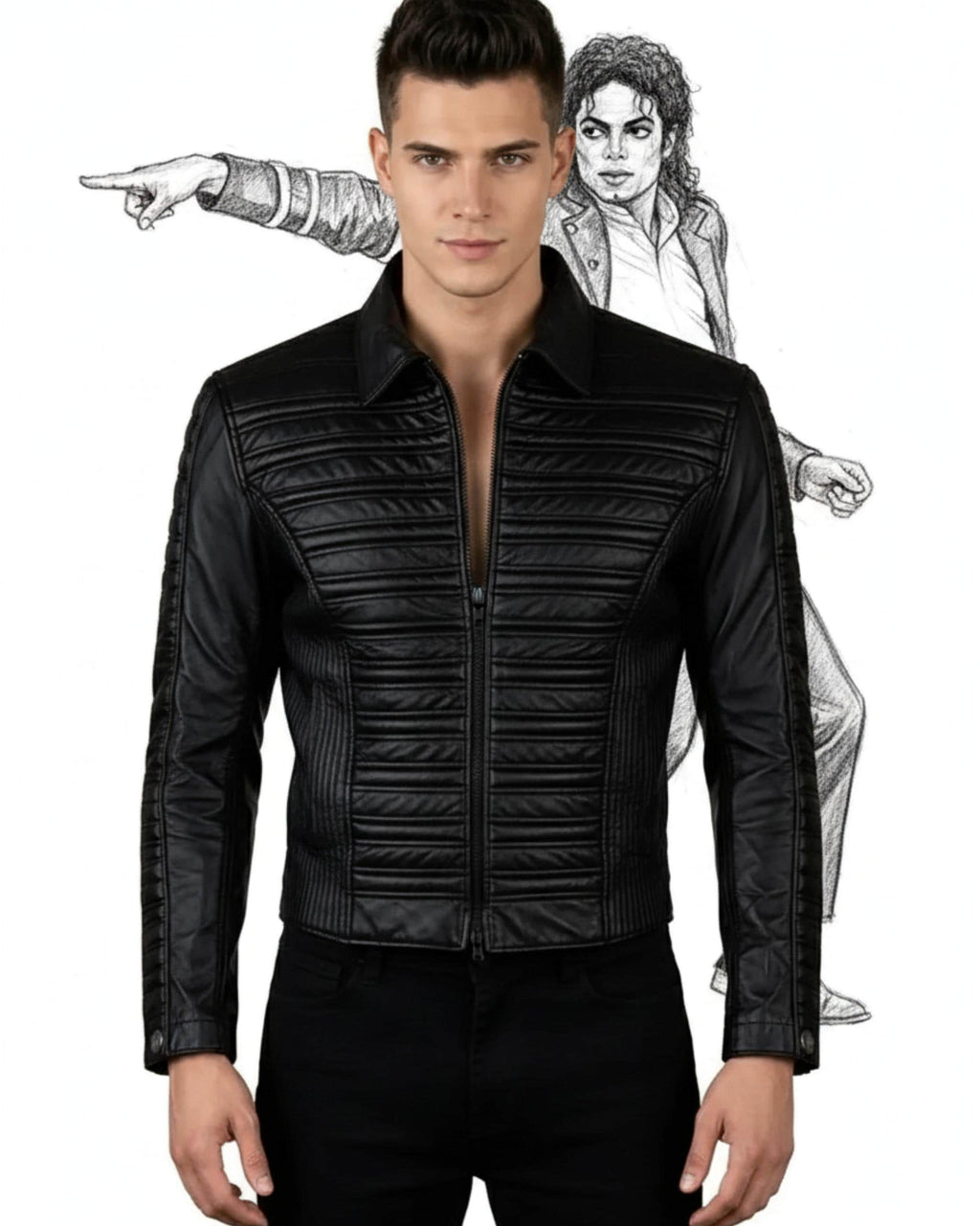 Michael Jackson 1993 AMA Inspired Black Jacket | 20th American Music Awards Military Style Blazer | Handmade Dangerous Era Costume
