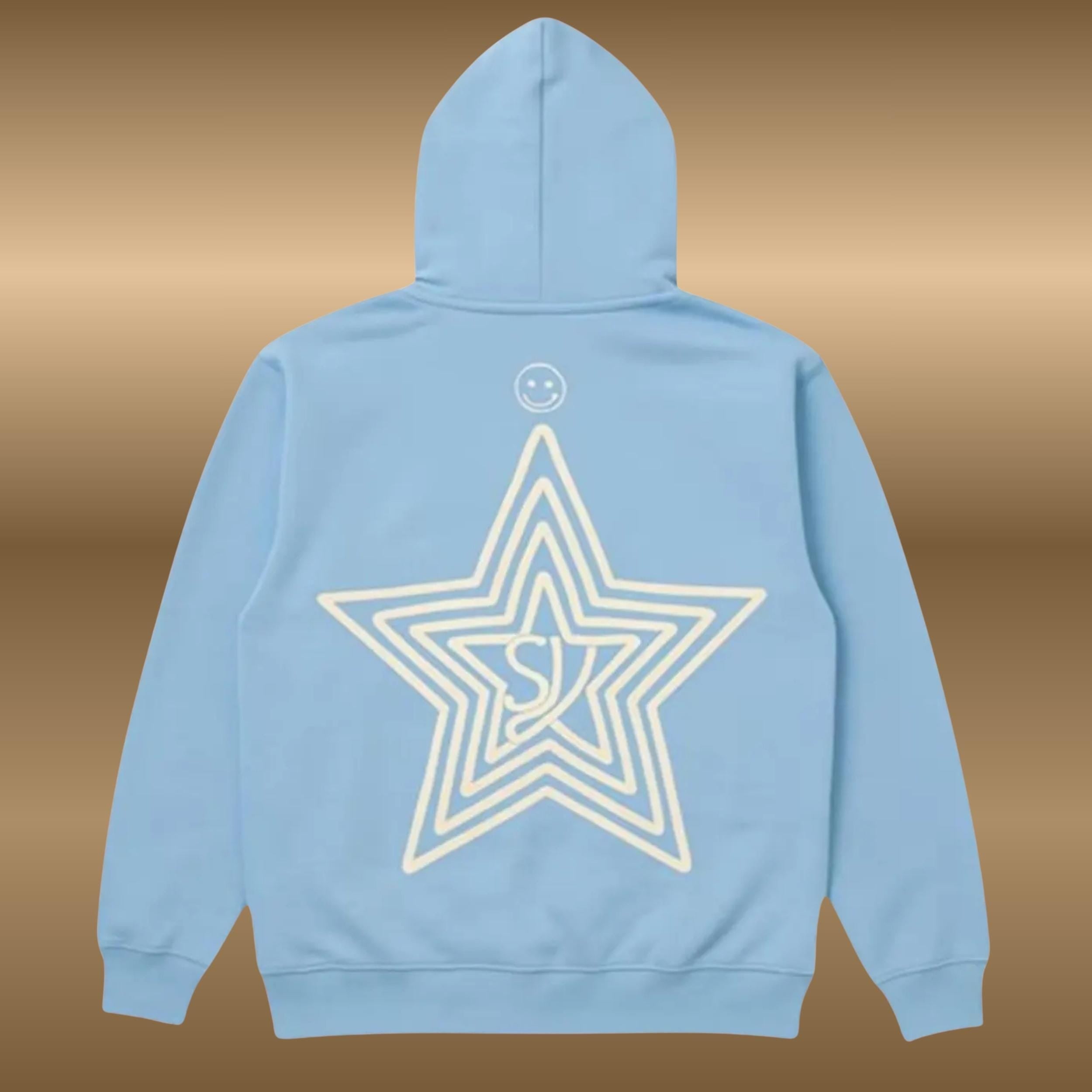 Embroidered 'Sincerely Yours' Hoodie | Gray & Light Blue Fleece Pullover | Oversized Unisex Cosplay Sweatshirt | Gift for Teen Girl