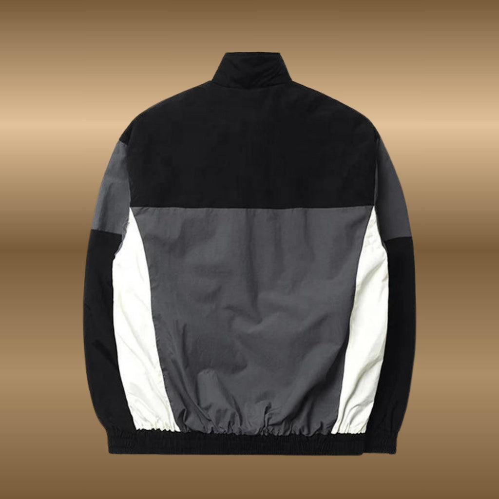 QT8 Garments Inspired Track Jacket | Red & Black Zip-Up Streetwear Jacket