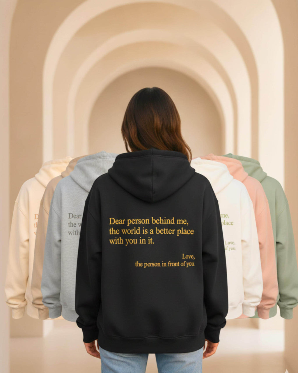 You Are Enough Embroidered Hoodie | Mental Health Gift | Unisex Motivational Self Love Hoodie | Positive Affirmation Sweatshirt