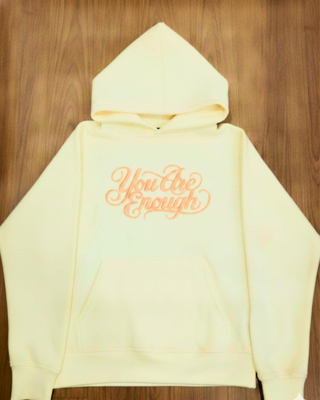 You Are Enough Embroidered Hoodie | Mental Health Gift | Unisex Motivational Self Love Hoodie | Positive Affirmation Sweatshirt